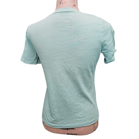Tommy Hilfiger Mint Green Tee With Heart Emblem - Picture 4 of 11
